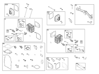 Part Location Diagram of 846597 Briggs and Stratton Gasket-intake
